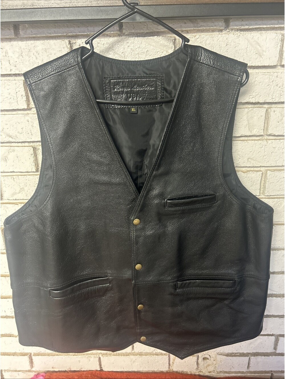 Roma Leather USA Gun Concealment Vest, Black, Size Xl